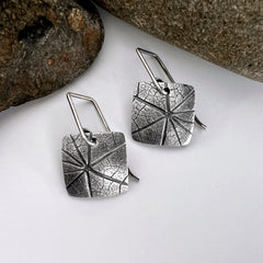 Small Nasturtium Square Earrings