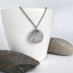 Small Round Ginkgo Necklace