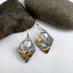 Silver and Gold Sambucus Earrings