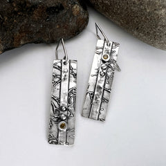 Asymmetrical Silver Earrings