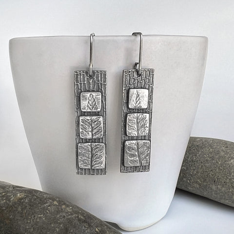 Silver Fern Earrings