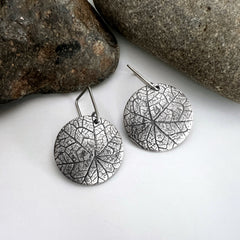 Round Nasturtium Earrings