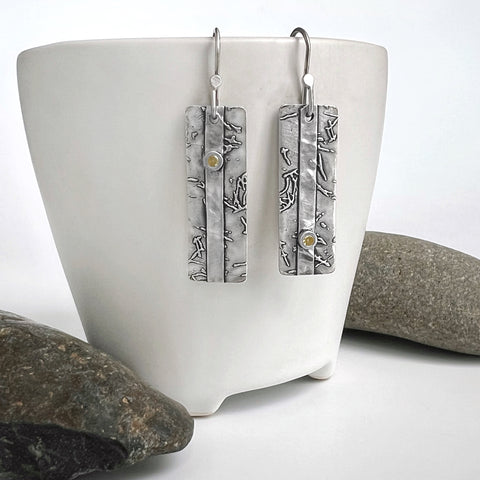 Silver Asymmetrical Earrings